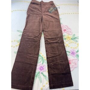 DG2 Diane Gilman Brown Corduroy Wide Leg Pants Tall Size 6T New